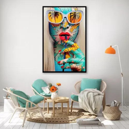 Tavla HD Print Pop Art Bang