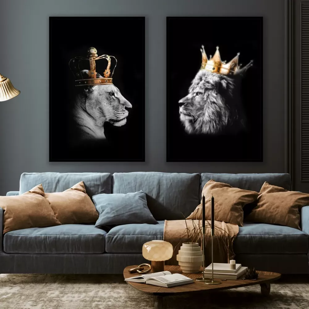 Tavla HD Print Lion Queen