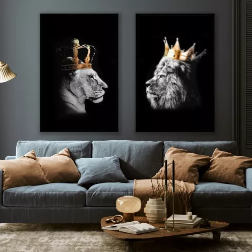 Tavla HD Print Lion Queen