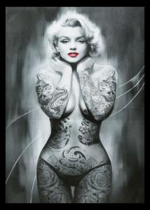Bilde HD Print Marilyn Monroe Tattoo
