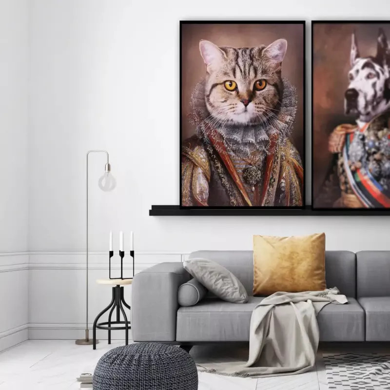 Tavla HD Print Cat Royalty