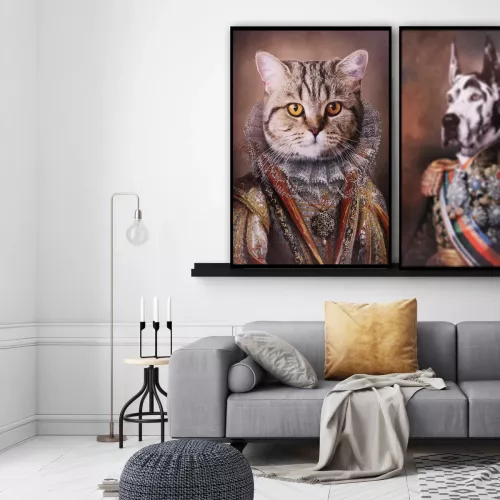 Tavla HD Print Cat Royalty