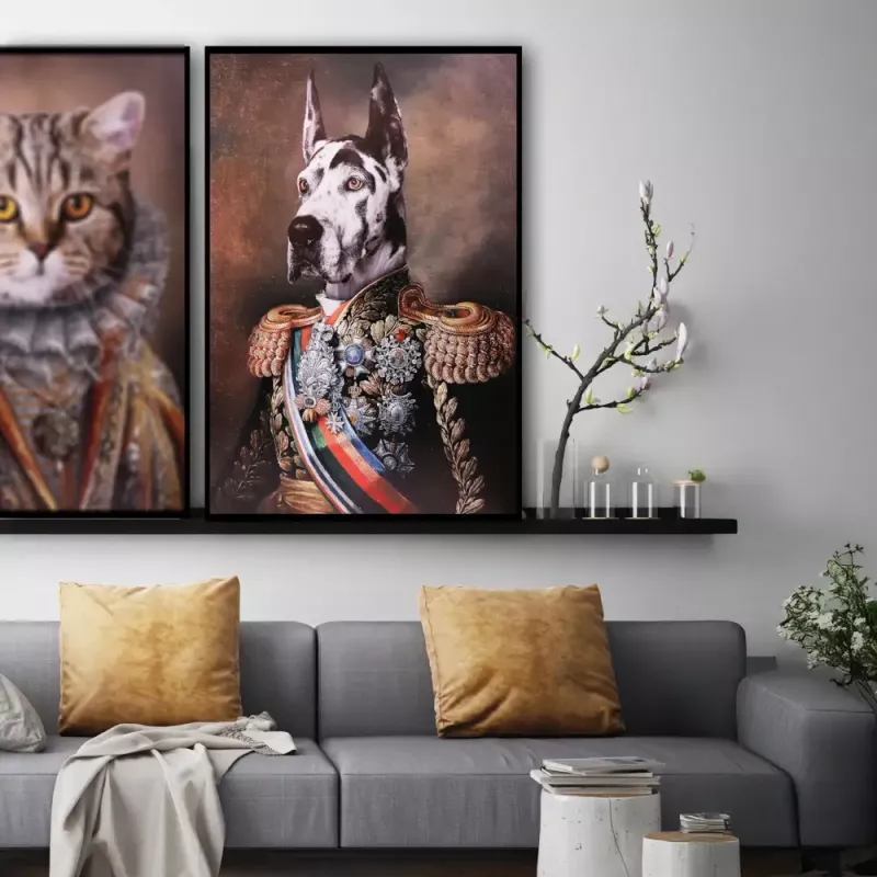 Tavla HD Print Grand Danois