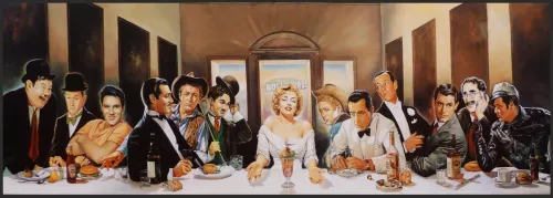 Tavla HD Print Stars Last Supper