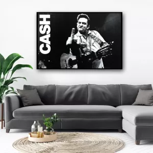 Tavla HD Print Johnny Cash Fuck You
