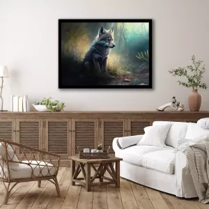Tavla HD Print Varg Bebis