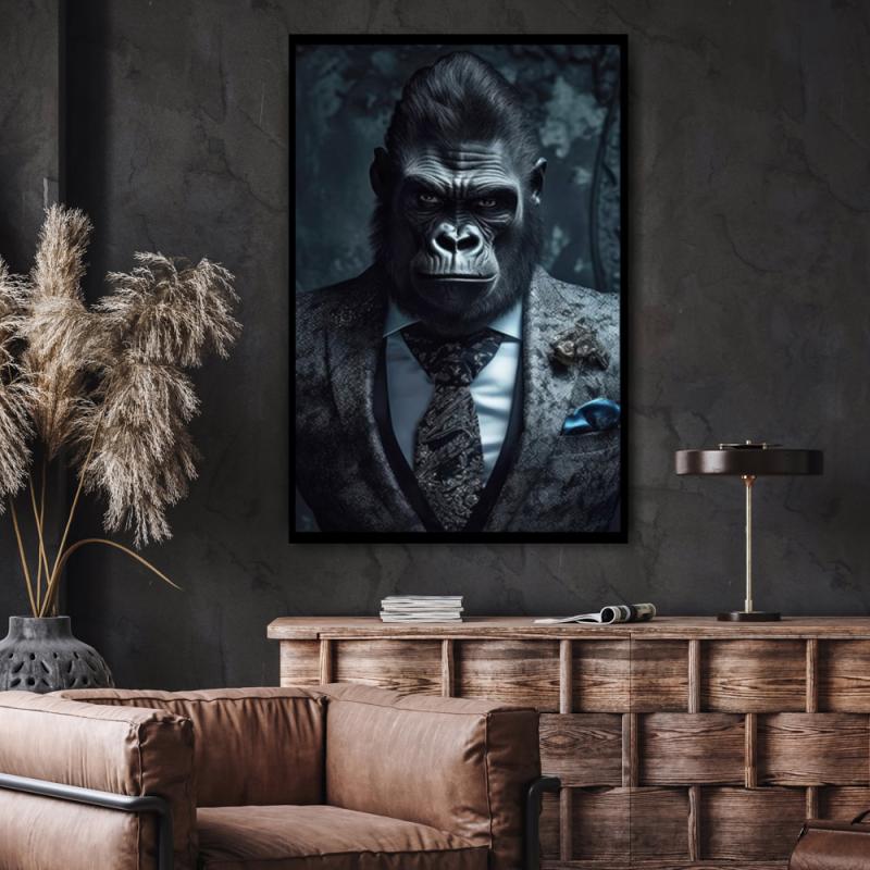 Tavla HD Print Gorilla Suit Portrait