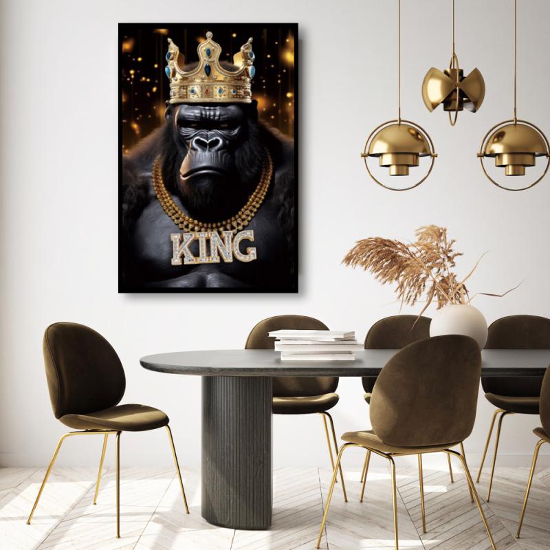 Tavla HD Print Gorilla King