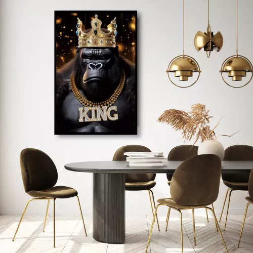 Tavla HD Print Gorilla King
