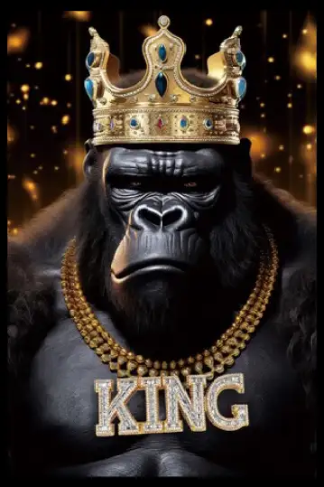 Bilde HD Print Gorilla King