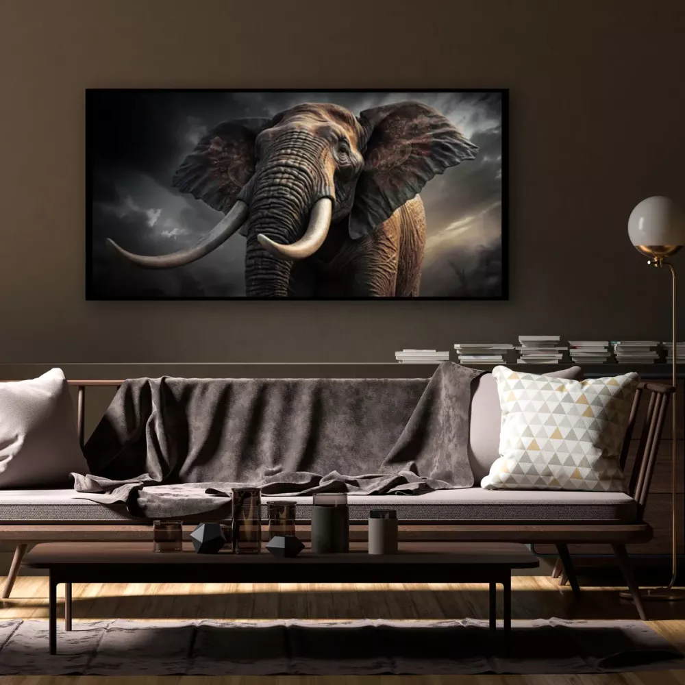 Tavla HD Print Elefant