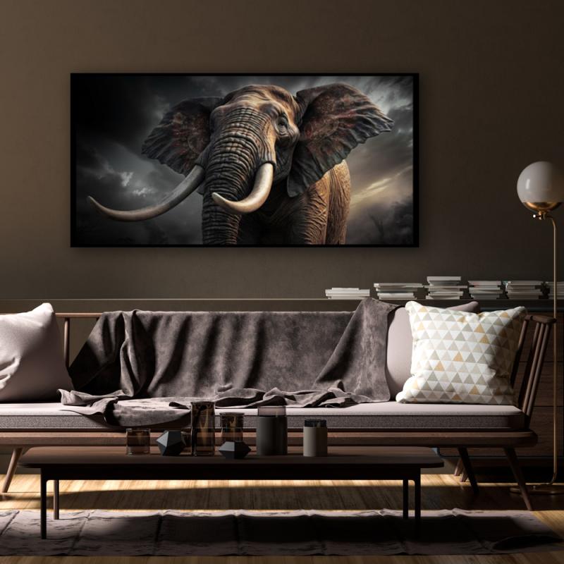 Tavla HD Print Elefant