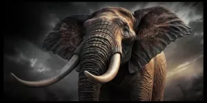 Tavla HD Print Elefant