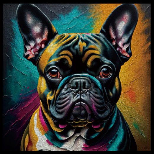 Tavla HD Print Frenchie
