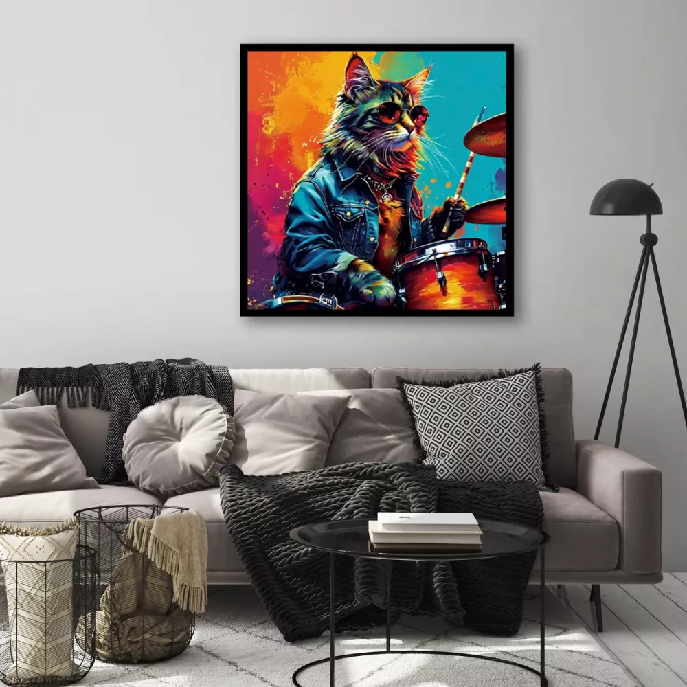 Tavla HD Print Katt
