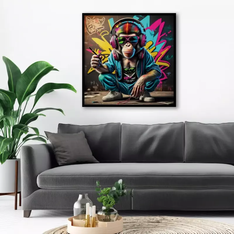 Bilde HD Print Sjimpanse