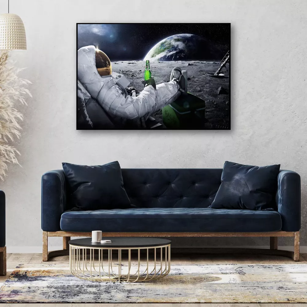 Tavla HD Print Astronaut Beer