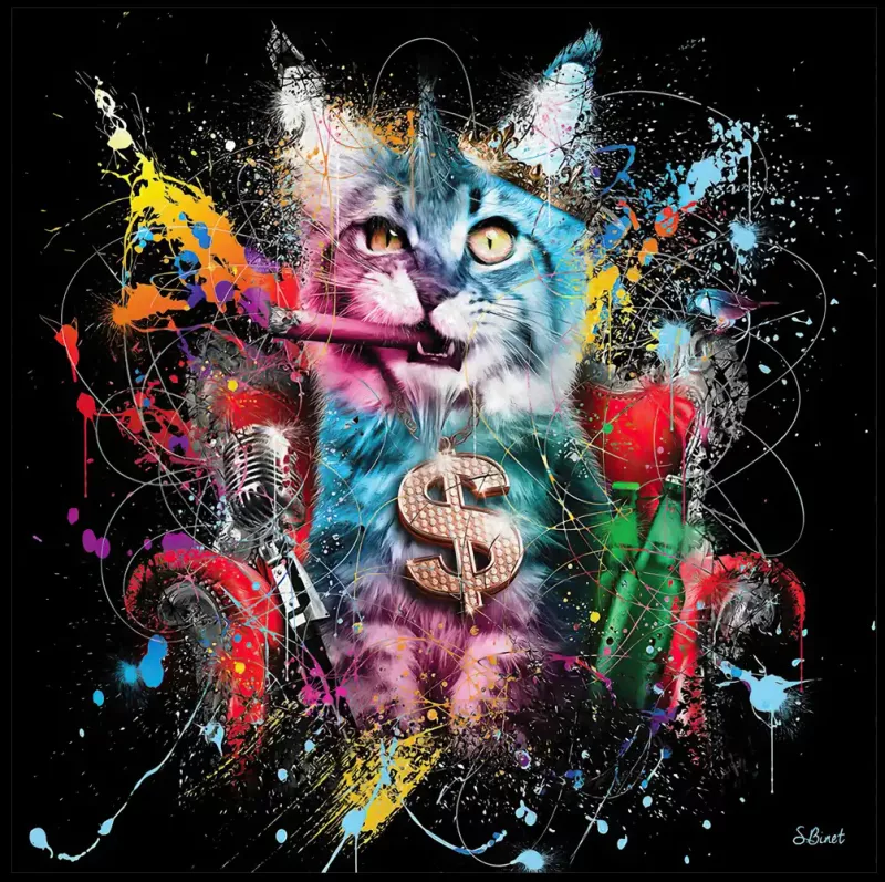 Bilde HD Print Cat Gangster