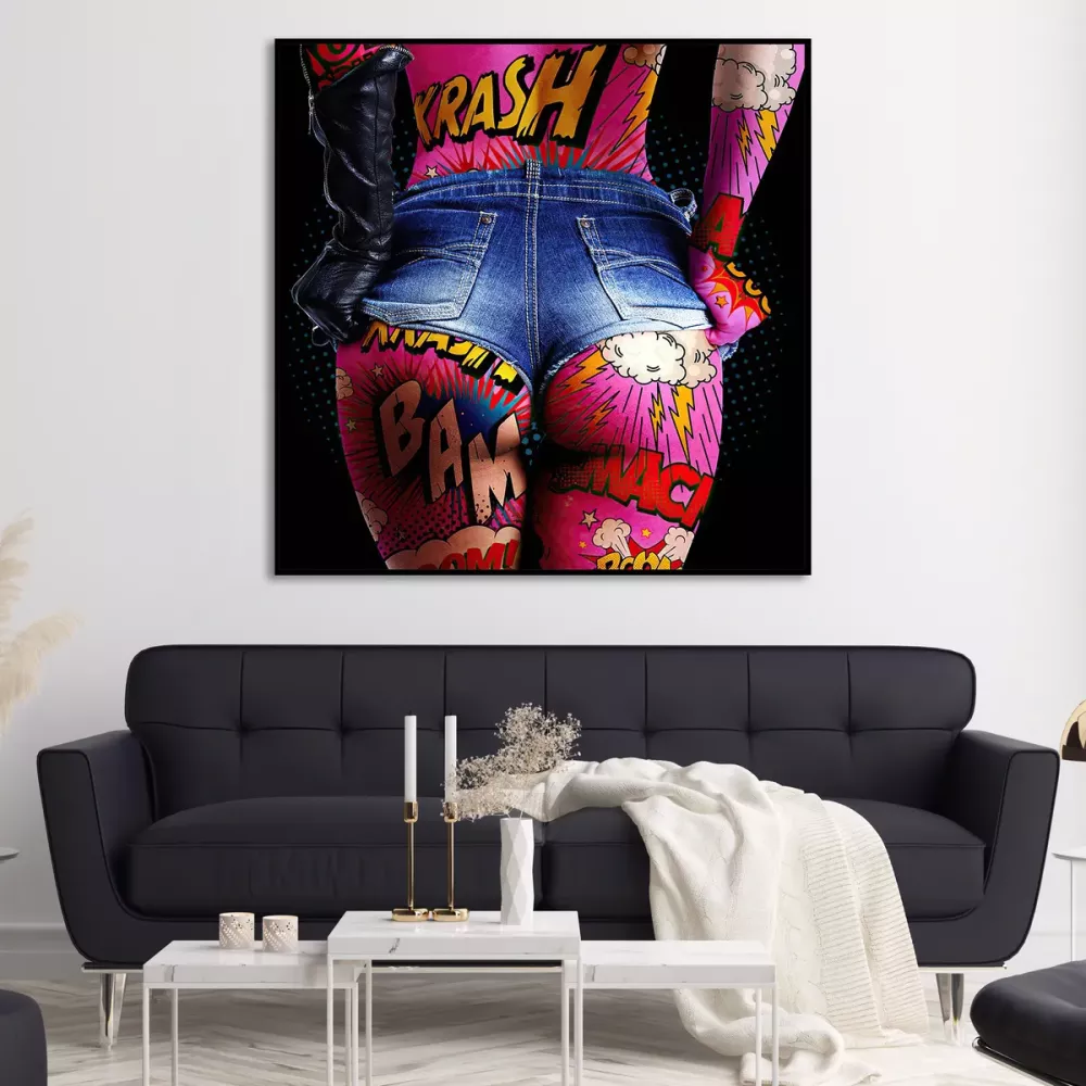 Tavla HD Print Pop Art Rumpa