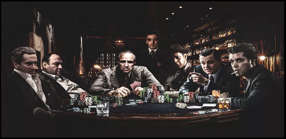 Tavla HD Print Hollywood Gangster