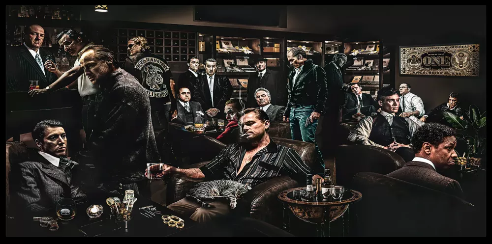 Tavla HD Print Hollywood Mancave