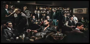 Tavla HD Print Hollywood Mancave