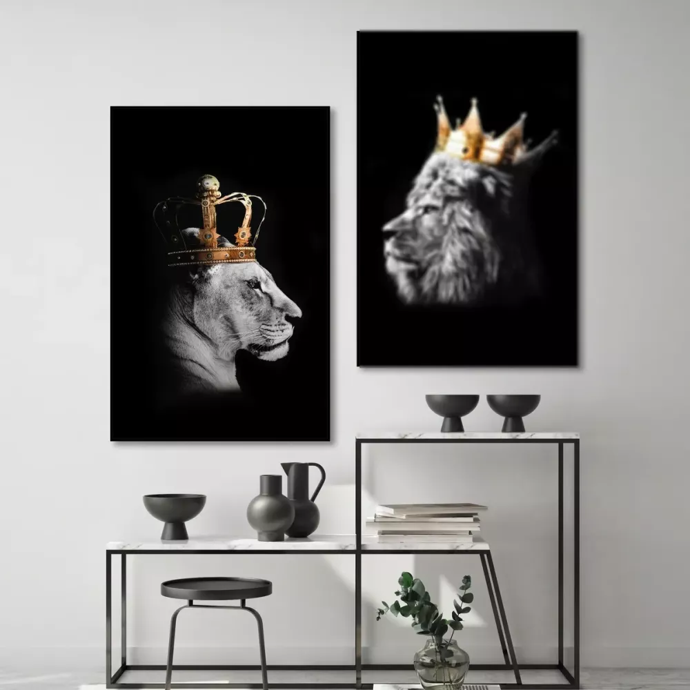 Tavla HD Print Lion Queen