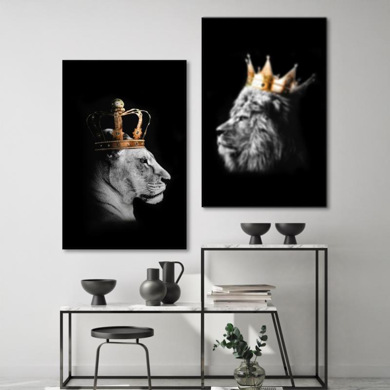 Tavla HD Print Lion Queen
