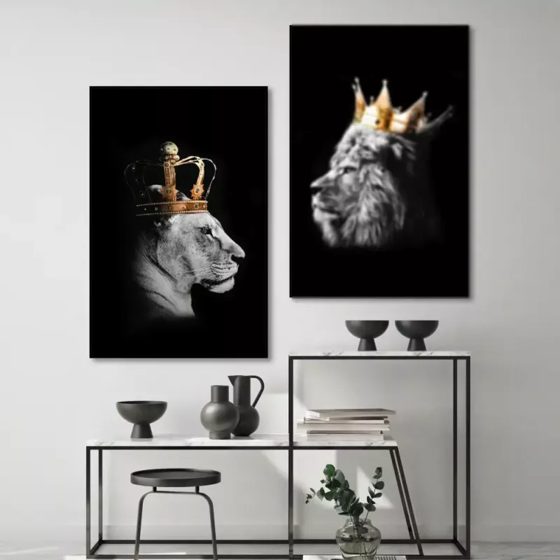 Tavla HD Print Lion Queen