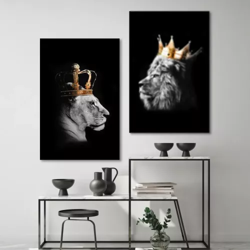 Tavla HD Print Lion Queen