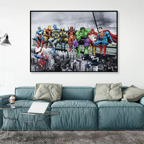 Tavla HD Print Superheroes