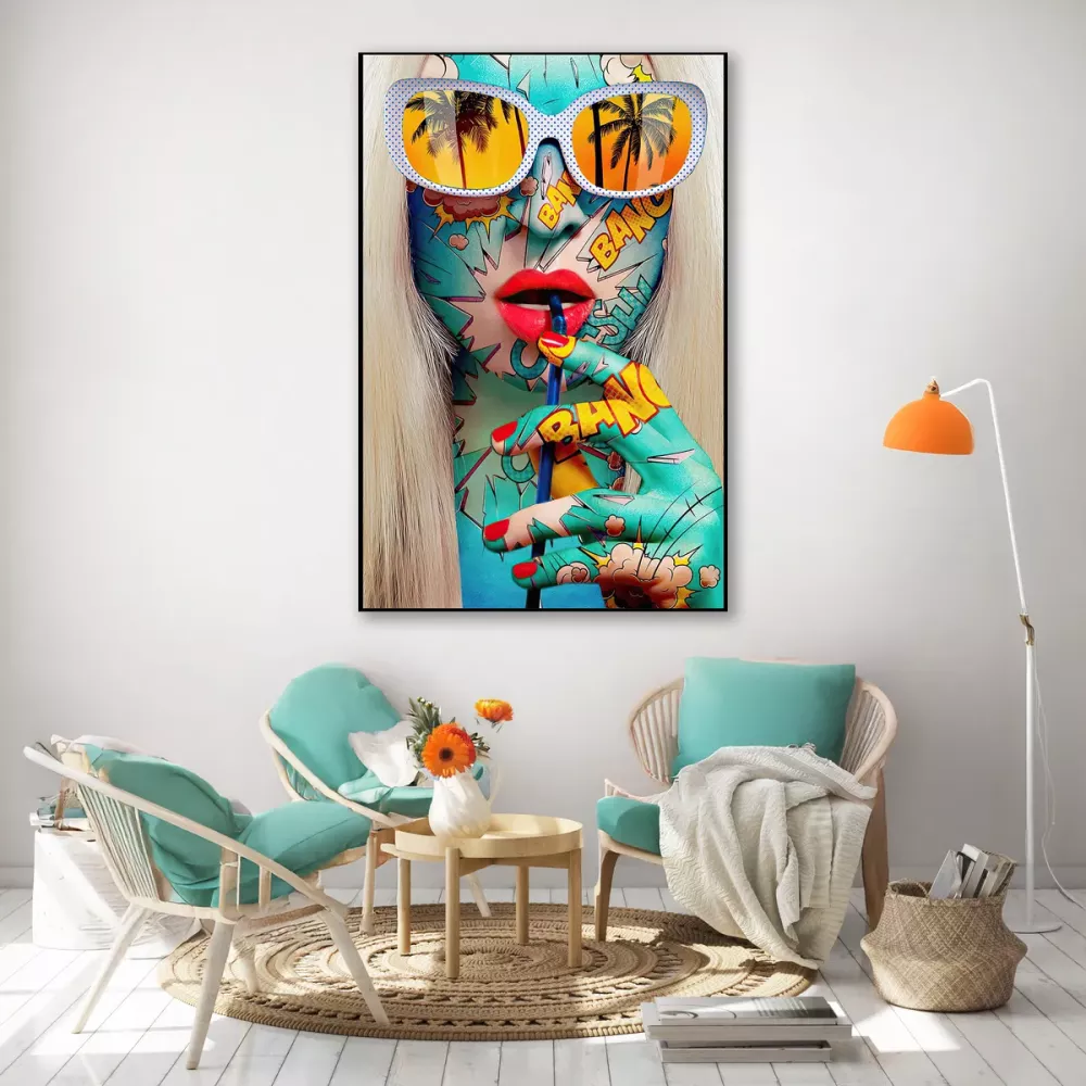 Tavla HD Print Pop Art Bang
