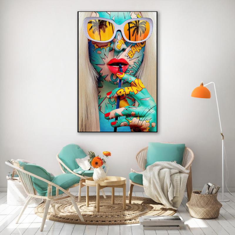 Tavla HD Print Pop Art Bang