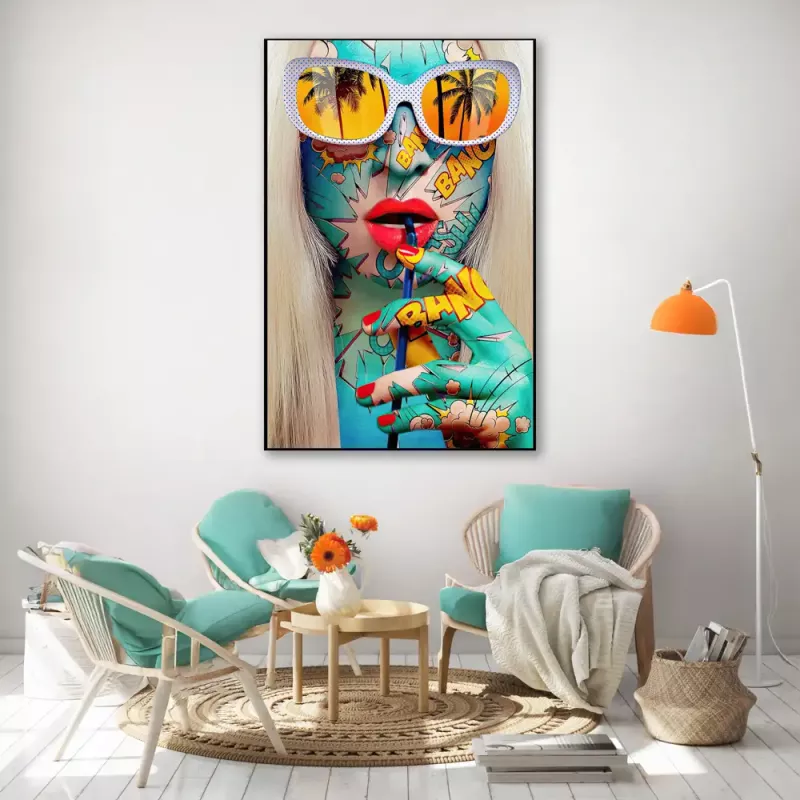 Tavla HD Print Pop Art Bang