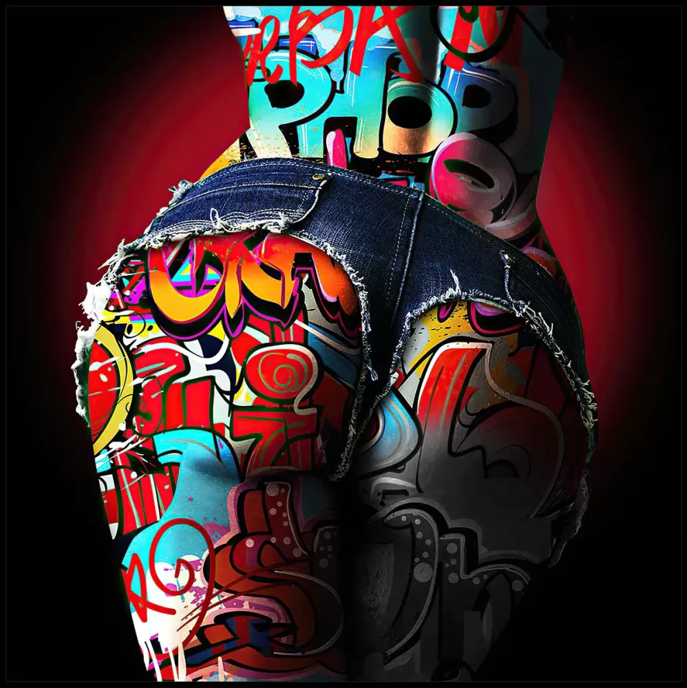 Tavla HD Print Pop Art Rumpa
