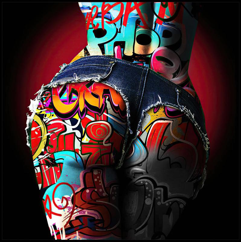 Tavla HD Print Pop Art Rumpa