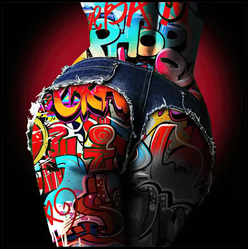 Tavla HD Print Pop Art Rumpa