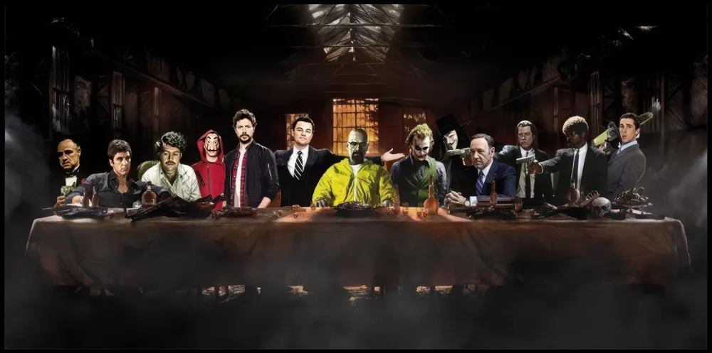 Tavla HD Print Hollywood Last Supper