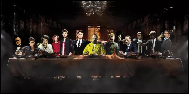 Tavla HD Print Hollywood Last Supper