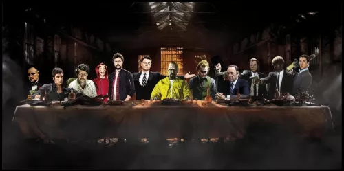 Tavla HD Print Hollywood Last Supper