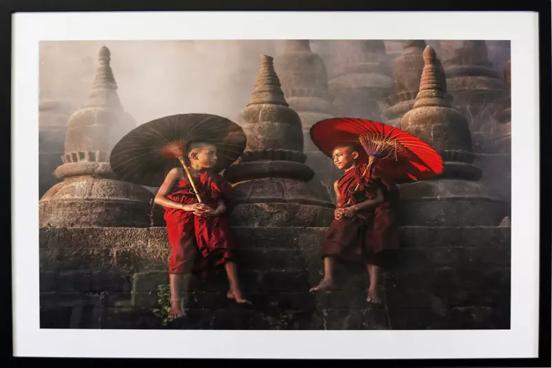 Tavla Plexiglas Tempel Monk