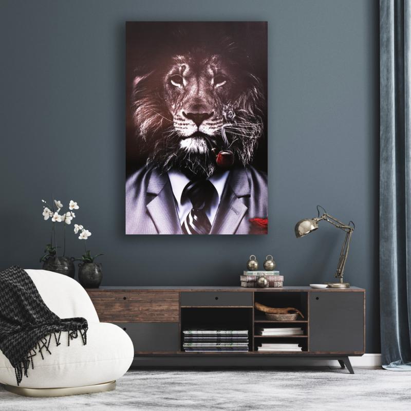 Tavla Canvas Lejon