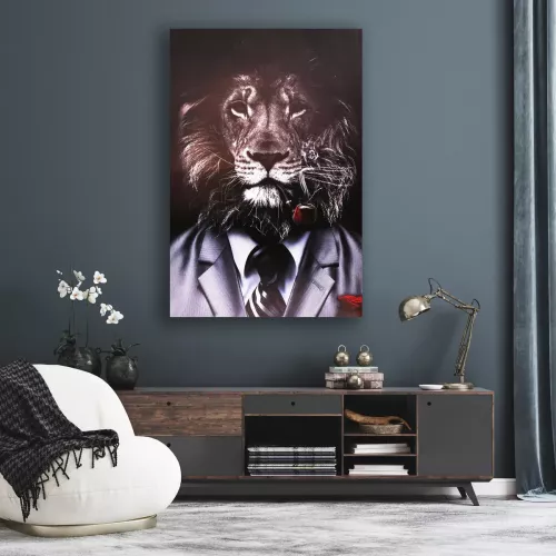 Tavla Canvas Lejon