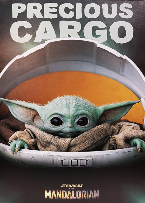 Tavla Canvas Baby Yoda