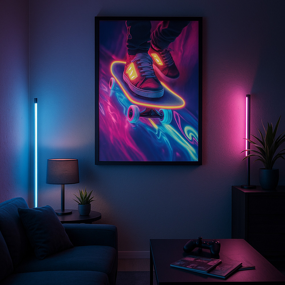 Bilde LED Skateboard