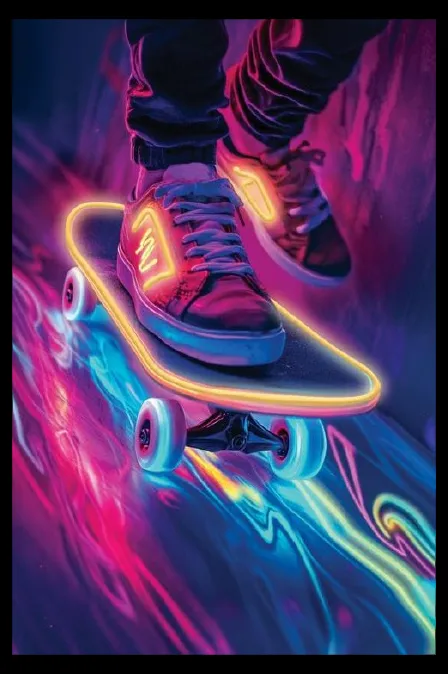 Bilde LED Skateboard