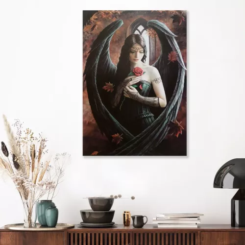 Tavla Canvas Angel with Rose