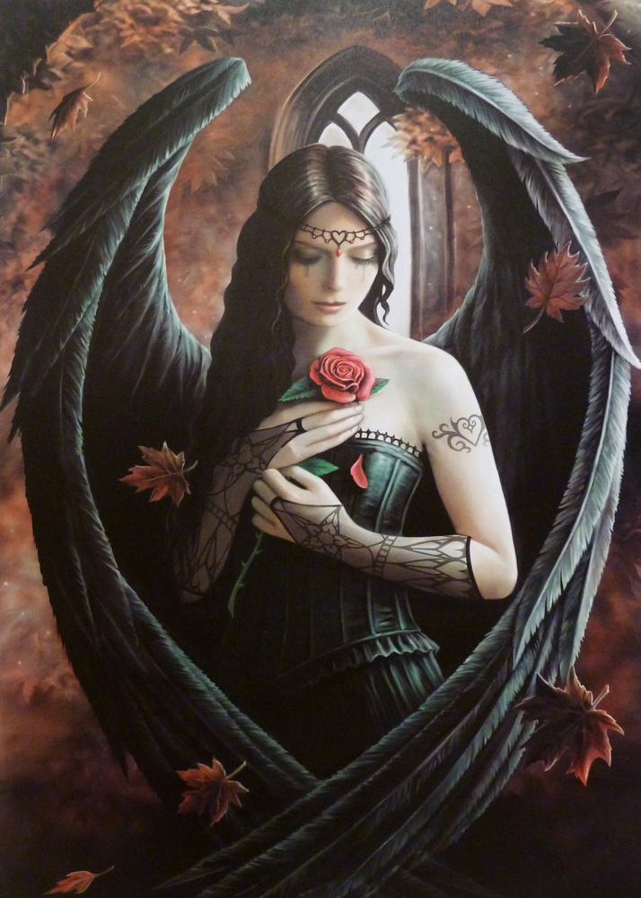 Larretsbilde Angel with Rose