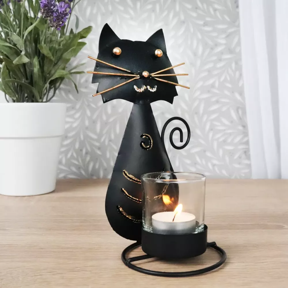 Ljusstake Katt