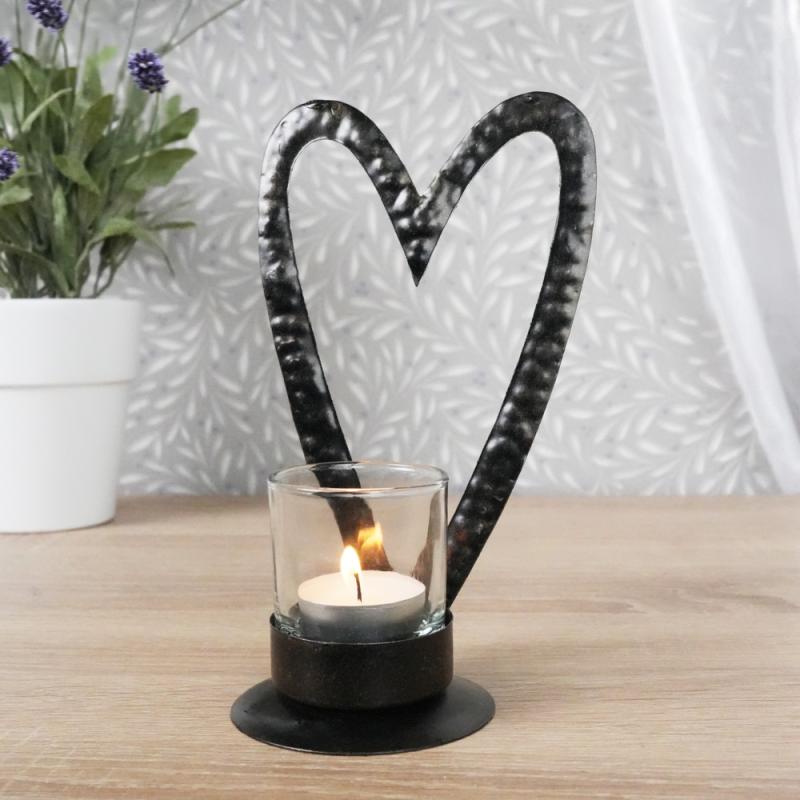 Vakkert Hjerte Lysestake